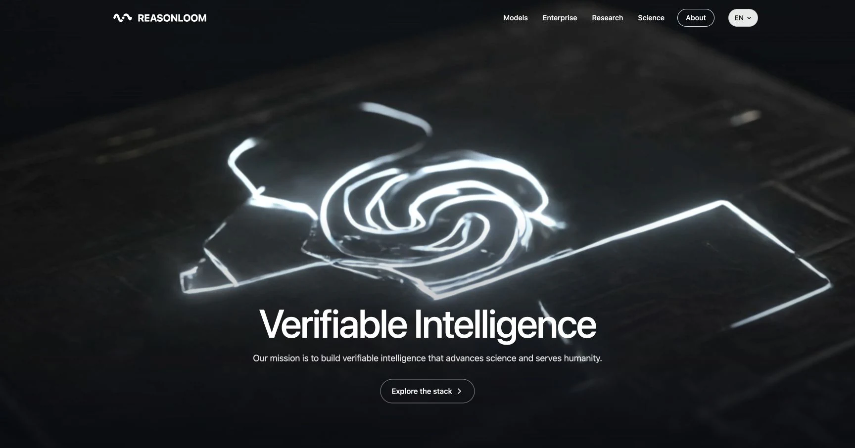 Pàgina del projecte ReasonLoom sobre intel·ligència verificable